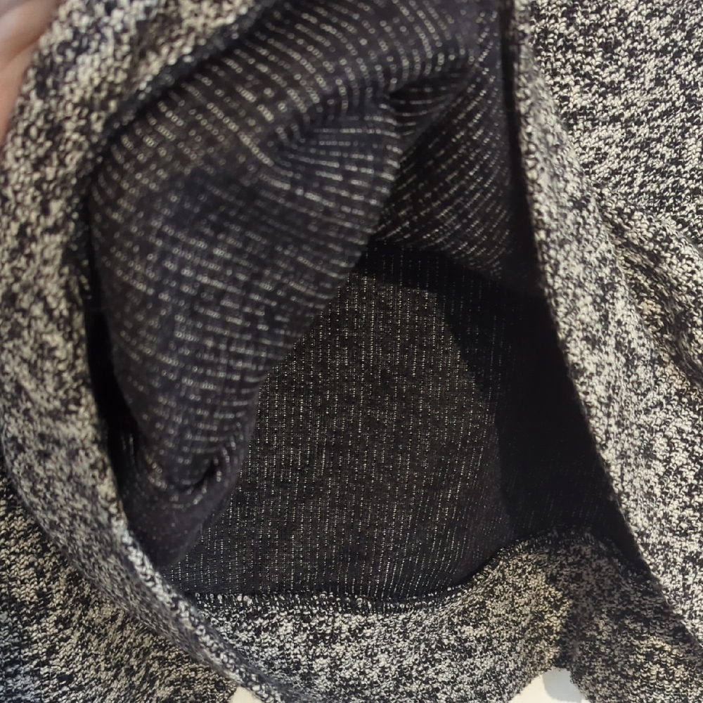 OFFLINE By Aerie Snowday Mock Neck Mid Cropped Sweatshirt Marled Texture - Picture 4 of 6